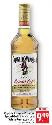 Edeka Captain Morgan Original Spiced Gold or White Rum Angebot
