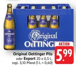 Edeka Original Oettinger Pils oder Export Angebot