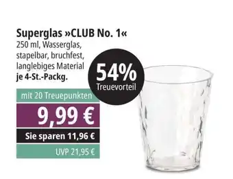 Edeka Superglas CLUB No. 1 Angebot