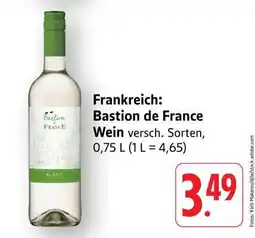 Edeka Bastion de France Wein Angebot