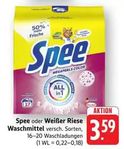 Edeka Spee oder Weißer Riese Waschmittel Angebot