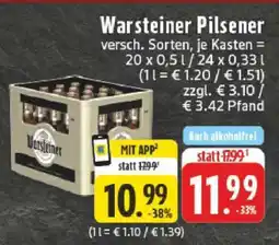 Edeka Warsteiner Pilsener Angebot
