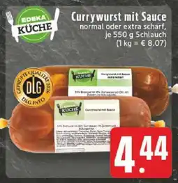 Edeka Currywurst mit Sauce Angebot