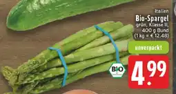 Edeka Bio-Spargel grün, Klasse II Angebot