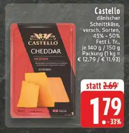 Edeka Castello Cheddar Medium Angebot