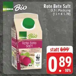 Edeka EDEKA Bio Rote Bete Saft Angebot