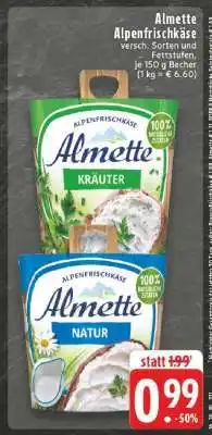 Edeka Almette Alpenfrischkäse Angebot