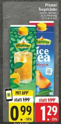 Edeka Pfanner Tegetränke Angebot