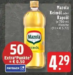 Edeka Mazola Keimöl oder Rapsöl Angebot