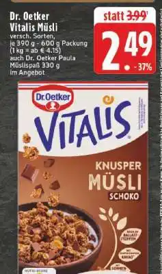 Edeka DR. OETKER Vitalis-Müsli Angebot