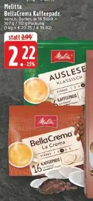 Edeka Melitta BellaCrema Kaffeepads Angebot