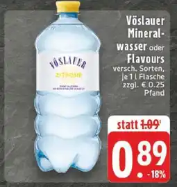 Edeka Vöslauer Mineralwasser oder Flavours Angebot