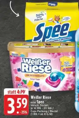 Edeka Weißer Riese oder Spee Angebot