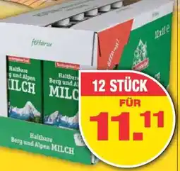Edeka Haltbare Berg und Alpen Milch Angebot
