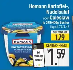 Edeka Homann Kartoffel-, Nudelsalat oder Coleslaw Angebot