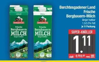 Edeka Berchtesgadener Land Frische Bergbauern-Milch Angebot