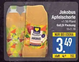 Edeka Jakobus Apfelschorle Angebot