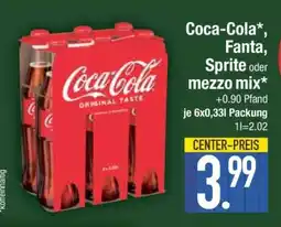 Edeka Coca-Cola, Fanta, Sprite oder Mezzo Mix Angebot