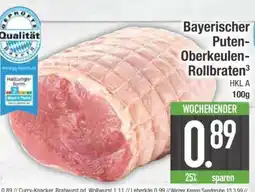 Edeka Bayerischer Puten-Oberkeulen-Rollbraten Angebot