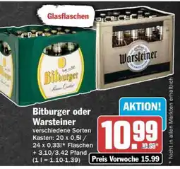 HIT Bitburger oder Warsteiner Angebot