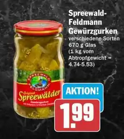 HIT SPREEWALD-FELDMANN Gewürzgurken Angebot