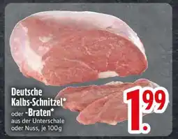 Edeka Deutsche Kalbs-Schnitzel oder Braten Angebot
