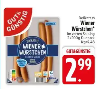 Edeka Delikatess Wiener Würstchen Angebot