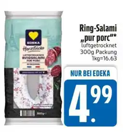 Edeka Ring-Salami 'pur porc' Angebot