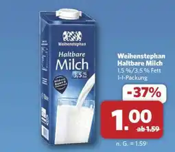 Combi Weihenstephan Haltbare Milch Angebot