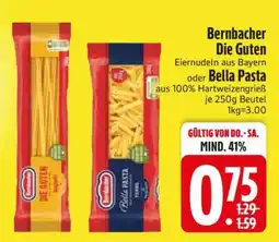 Edeka Bernbacher Die Guten / Bella Pasta Angebot