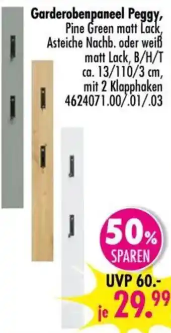 Möbel Boss Garderobenpaneel Peggy Angebot