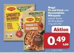 Combi Maggi Fix und Frisch oder Herzensküche Würzpaste Angebot
