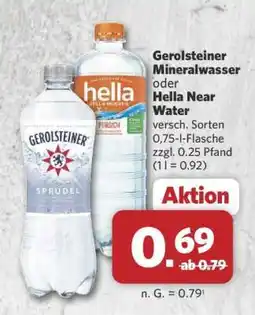 Combi Gerolsteiner Mineralwasser oder Hella Near Water Angebot