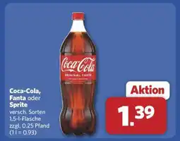 Combi Coca-Cola, Fanta oder Sprite Angebot