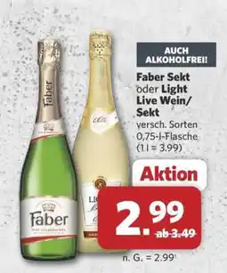 Combi Faber Sekt oder Light Live Wein/Sekt Angebot