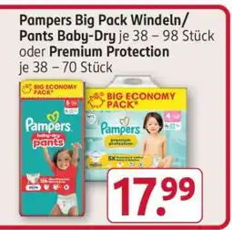 Rossmann Pampers Big Pack Windeln/Pants Baby-Dry Angebot