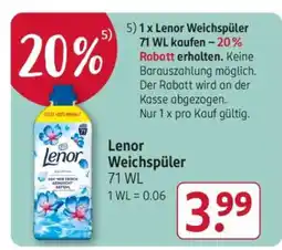 Rossmann Lenor Weichspüler 71 WL Angebot