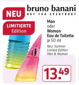 Rossmann bruno banani Man oder Woman Eau de Toilette je 50 ml Angebot