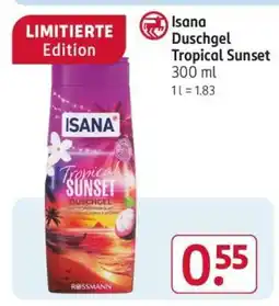 Rossmann Isana Duschgel Tropical Sunset Angebot