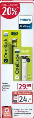 Rossmann Philips OneBlade Rasierer Stück Angebot