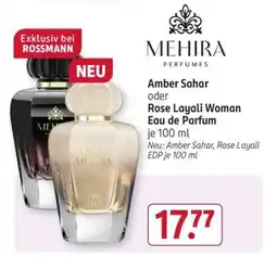 Rossmann Amber Sahar oder Rose Layali Woman Eau de Parfum Angebot