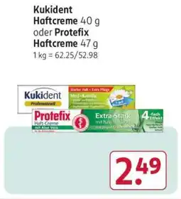 Rossmann Kukident Haftcreme 40 g oder Protefix Haftcreme 47 g Angebot