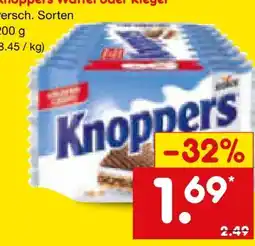 Netto Marken-Discount Storck Knoppers Waffeln Angebot