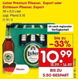 Netto Marken-Discount Licher Premium Pilsener Angebot