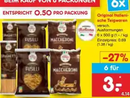 Netto Marken-Discount Mondo Italiano Original italienische Teigwaren Angebot