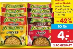 Netto Marken-Discount Yum Instant Nudeln Angebot