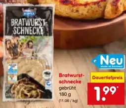 Netto Marken-Discount Kupfer Bratwurstschnecken Angebot