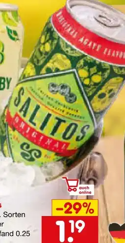 Netto Marken-Discount Salitos Original Bier Angebot