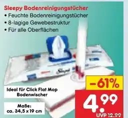 Netto Marken-Discount Sleepy Easy Clean Feuchte Bodenreinigungstücher Angebot