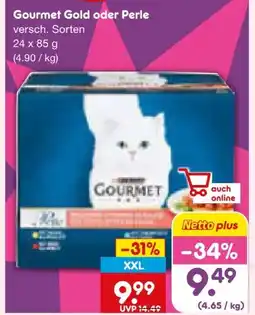 Netto Marken-Discount Purina Gourmet Gold Katzenfutter XXL Angebot